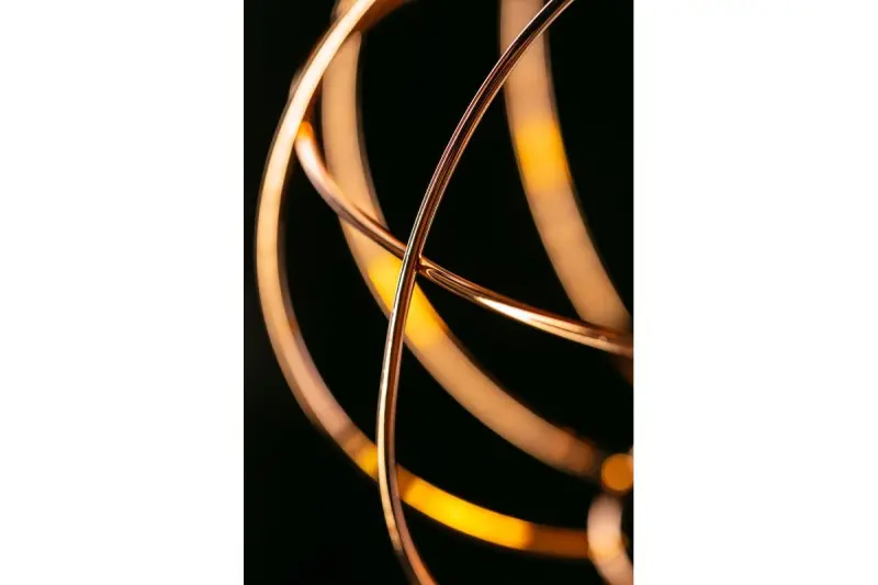 Decor Viela trådformad hänglampa sfärisk koppar diameter 27,5 cm 7047