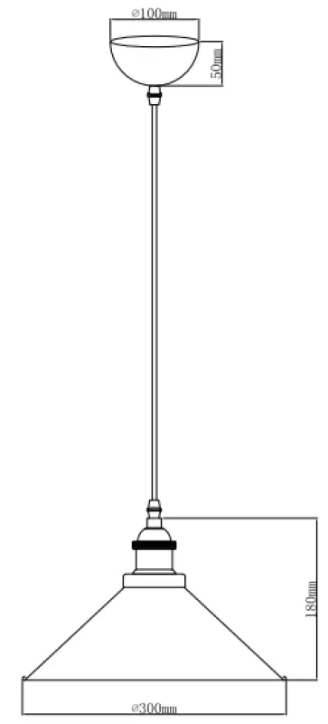 Decor Mani svart guldmetall hänglampa diameter 30 cm 4076