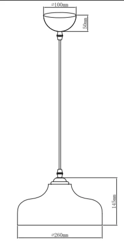 Dekor Marite klassisk hänglampa bruntonat glas diameter 26 cm 7108