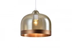 Dekor Lati cylindrisk amberfärgad hänglampa glas diameter 23,5 cm 7146