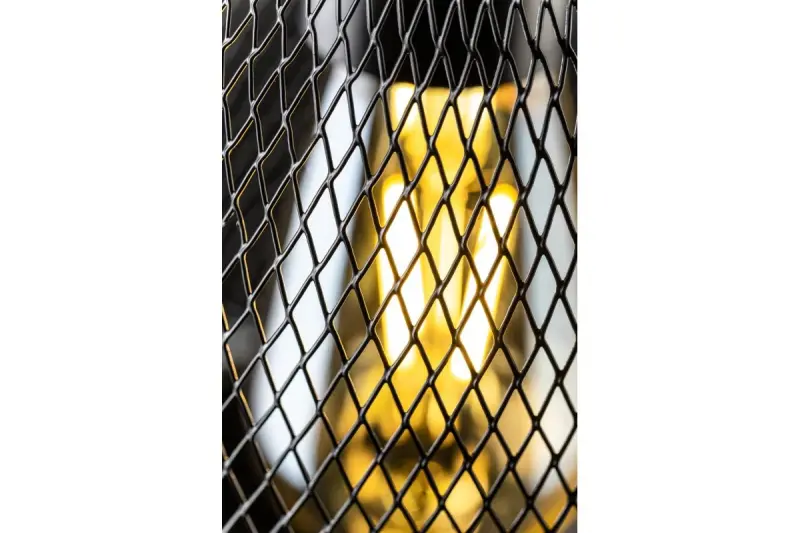 Decor Xalis hänglampa svart trådskärm med metallkant diameter 18,5 cm 7320