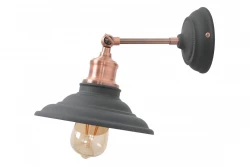 Dekor Loret justerbar antracit vägglampa 20 cm diameter 7727