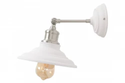 Dekor Loret justerbar vit vägglampa 20 cm i diameter 7871
