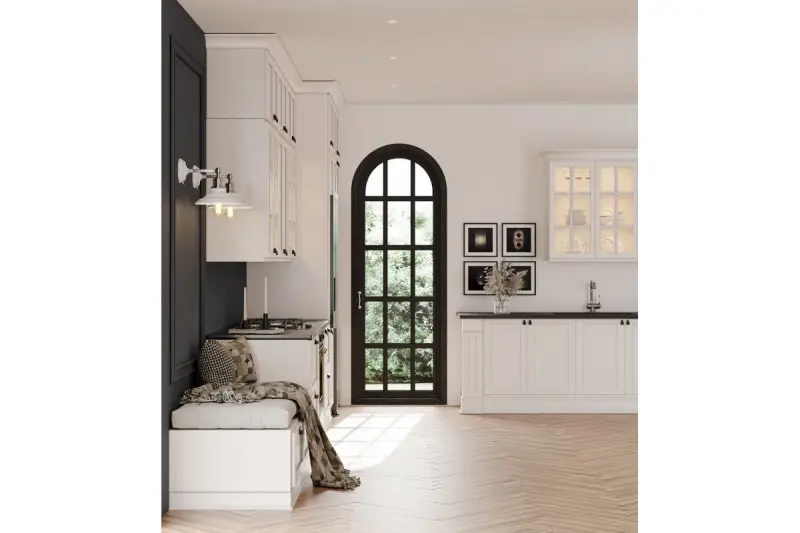 Dekor Loret justerbar vit vägglampa med strömbrytare 20 cm i diameter 8267