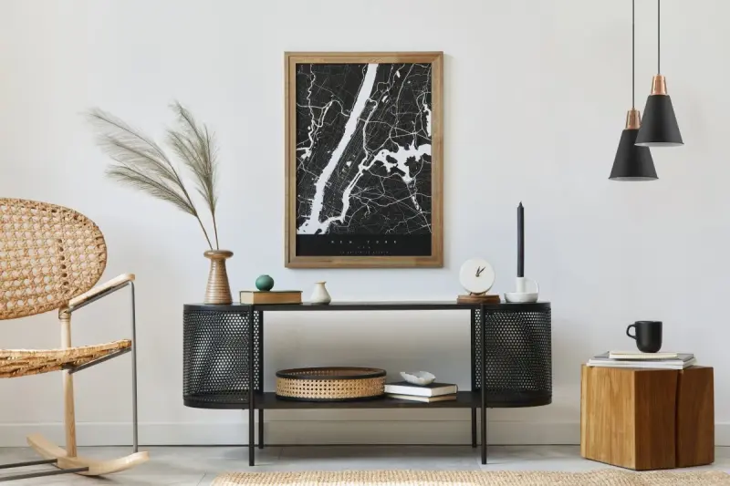 Decor Gianni stilfull svart kopparhänglampa 22 cm i diameter 9974