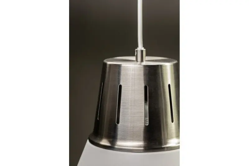 Dekor Gianni stilren vit hänglampa 22 cm diameter 8075