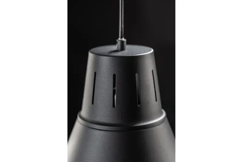 Dekor Gianni stilfull helt svart hänglampa 32 cm i diameter 8136