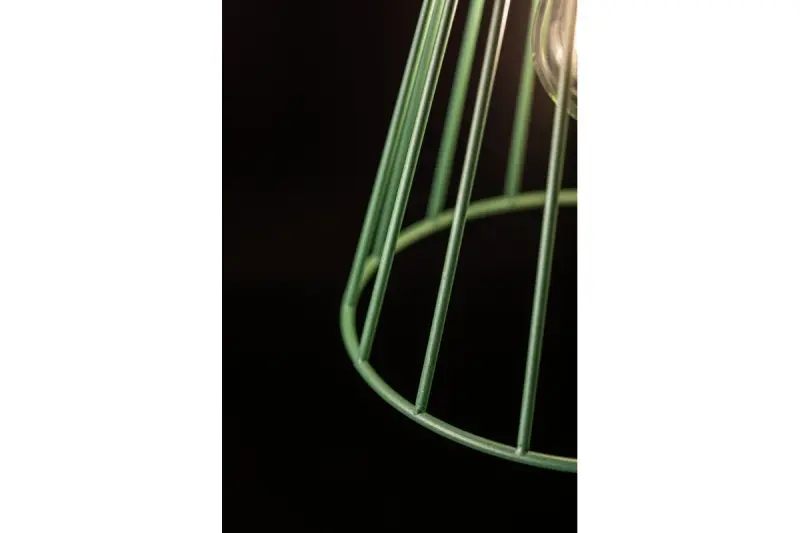 Decor Kaliope modieus grön trådhänglampa 18 cm diameter 8044