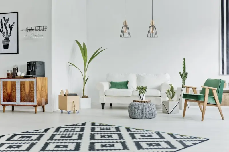 Decor Kaliope modieus grön trådhänglampa 18 cm diameter 8044