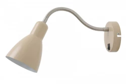 Decor Etore beige vägglampa med metallarm 11 cm diameter 1907