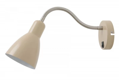 Decor Etore beige vägglampa med metallarm 11 cm diameter 1907