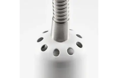 Deco Etore vit vägglampa med metallarm 11 cm diameter 1952