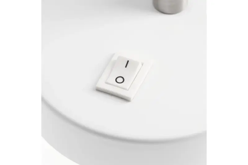 Deco Etore vit vägglampa med metallarm 11 cm diameter 1952