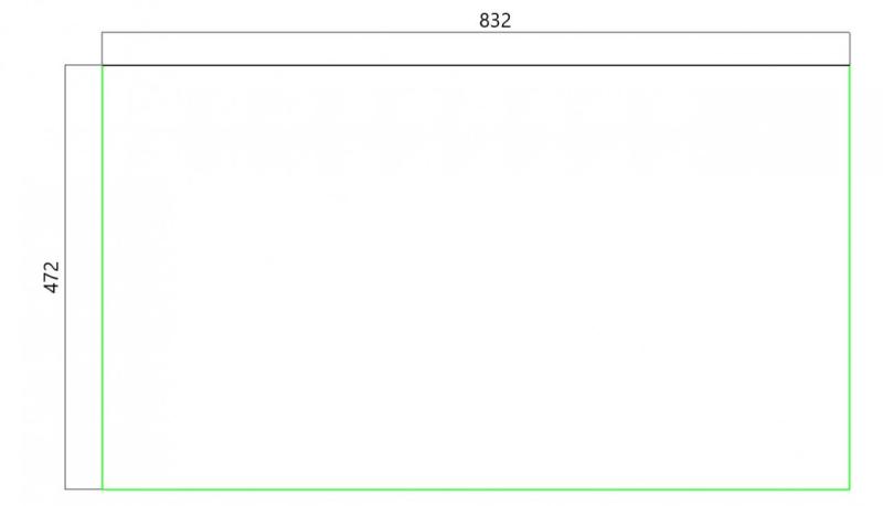 Ausmann Fibre diskho svart vändbar med avrinning ovanpå 86x50 cm 1208957665