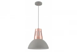Dekor Artemia grå hänglampa med industriell finish, 34,5 cm diameter 2447
