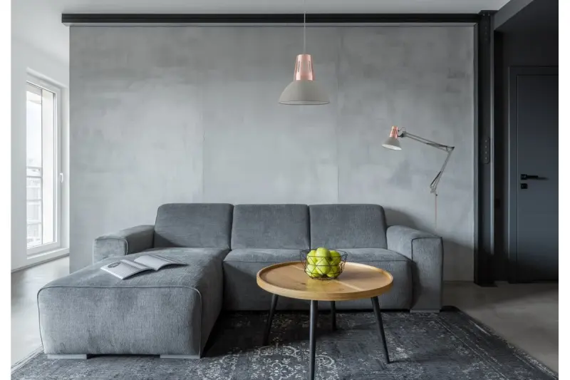 Dekor Artemia grå hänglampa med industriell finish, 34,5 cm diameter 2447