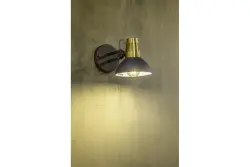 Dekor Artemia elegant antracit vägglampa med metallarm 16,5 cm i diameter 2195