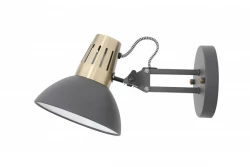 Dekor Artemia elegant antracit vägglampa med metallarm 16,5 cm i diameter 2195