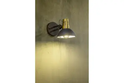Dekor Artemia elegant antracit vägglampa med metallarm 16,5 cm i diameter 2195