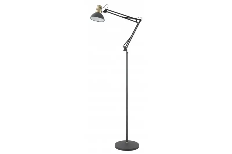 Decor Artemia svart golvlampa lång metallarm diameter 16,5 cm 2355