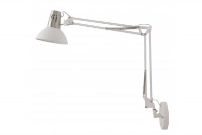 Dekor Artemia vit vägglampa med metallarm och vit insida diameter 16,5 cm 2249