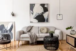 Dekor Lija svart fyrkantig enkelhängande lampa 2614