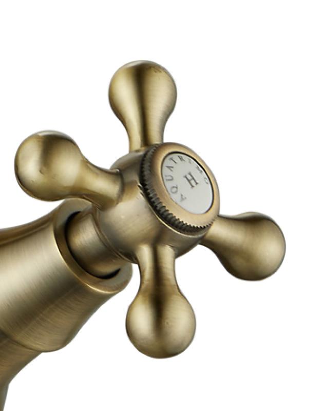 AquaTrimo Windsor klassiskt kök nostalgisk kökskran med rund pip brons 21WS7652BN