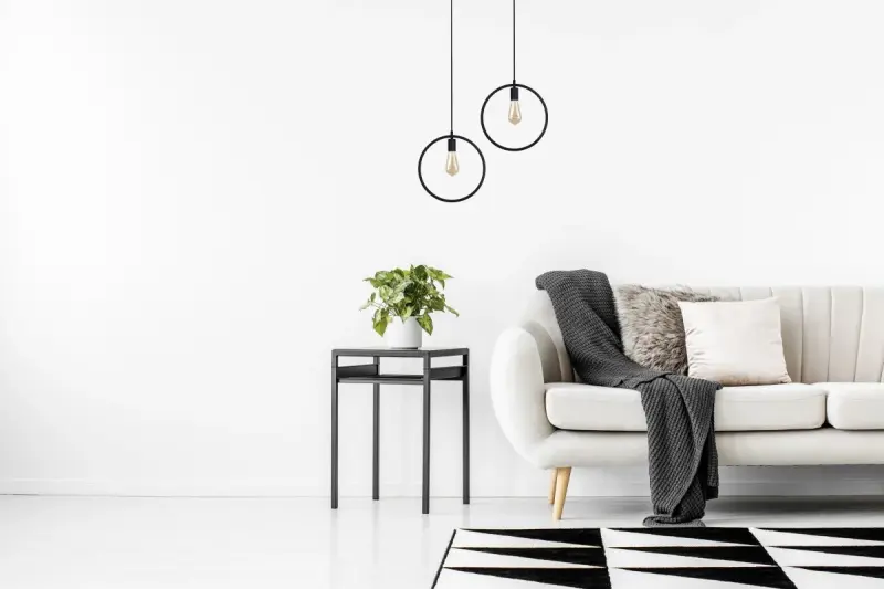 Dekor Fija svart rund enpunkts hänglampa 2805