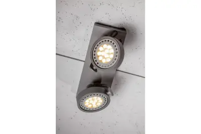Dekor Wally taklampa eller vägglampa antracit med rörligt huvud 2 ljuskällor 4304