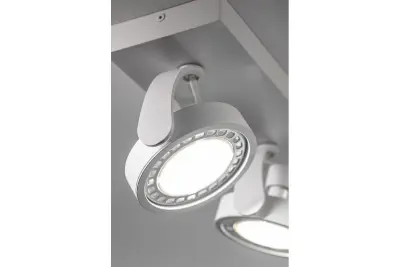 Dekor Wally taklampa eller vägglampa vit med rörligt huvud 2 ljuskällor 4373