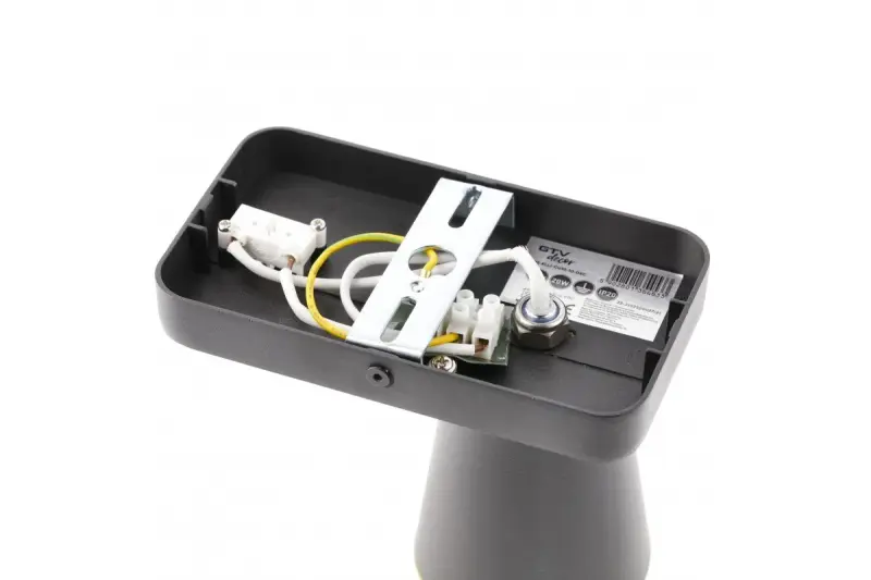 Decor Elli modern svart vägglampa med strömbrytare och 1 ljuskälla 4533