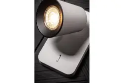 Decor Elli modern vit vägglampa med strömbrytare 4434