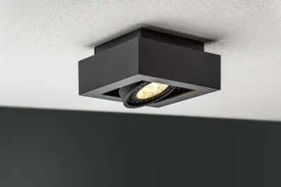 Decor Loid funktionell svart 1-punkts taklampa med 1 ljuskälla 4687