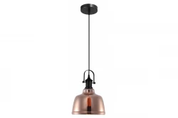 Dekor Muscari II svart hänglampa med kopparfärgad i metallisk utförande lampskärm och svart lamphållare 3930