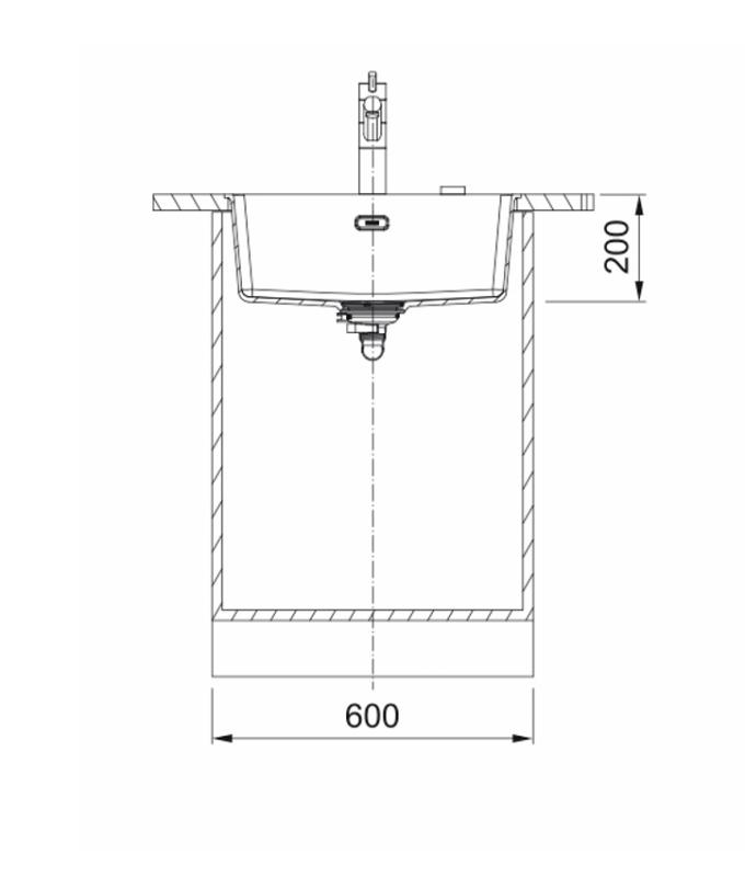 Franke Maris MRG 210-52 Fragranite polarvit diskbänk planmonterad