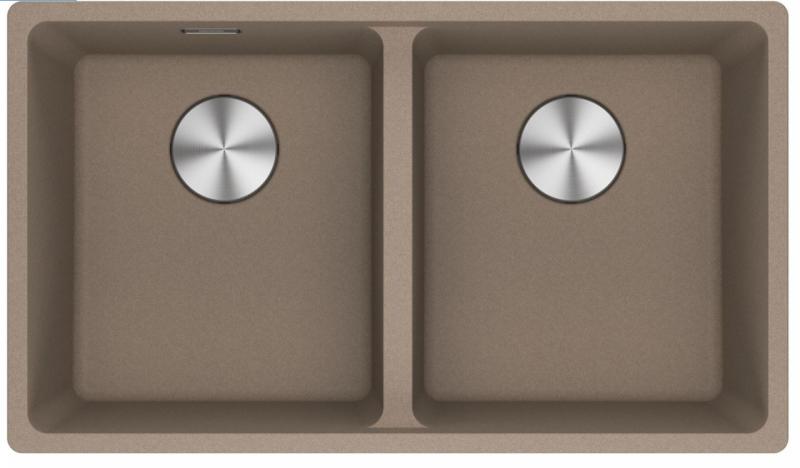 Franke Maris MRG 120-35-35 Fragranite Oyster dubbel diskho undermonterad