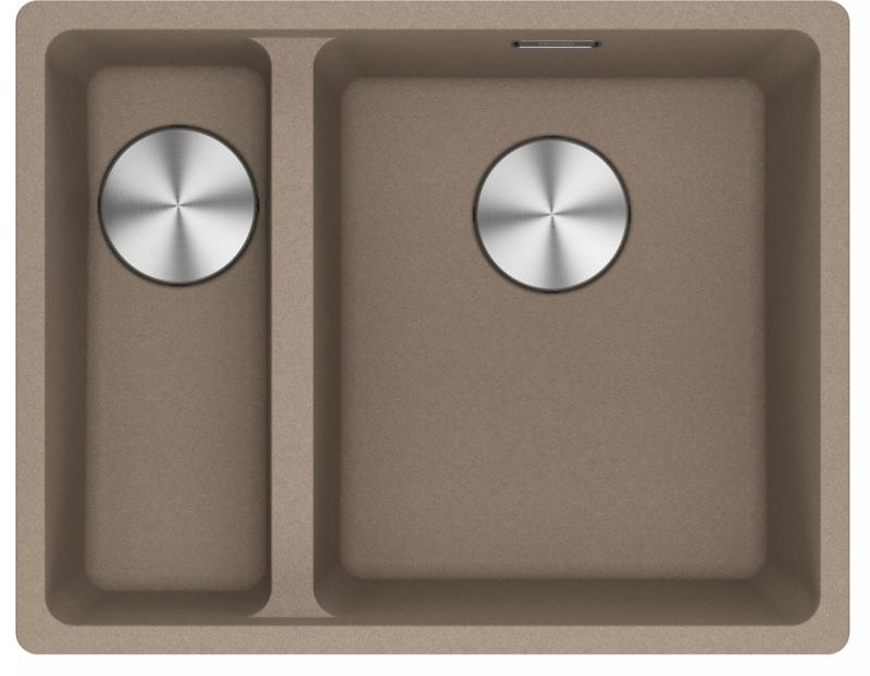 Franke Maris MRG 260-34-15 Fragranite Oyster diskbänk Höger sida för planmontering