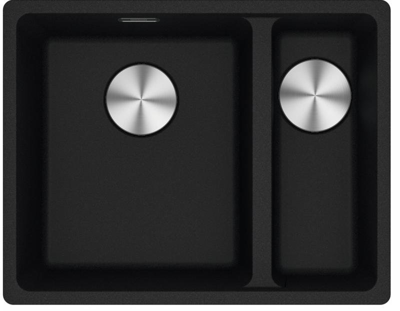 Franke Maris MRG 260-34-15 Fragranite Matt svart diskbänk Vänster sida infälld installation