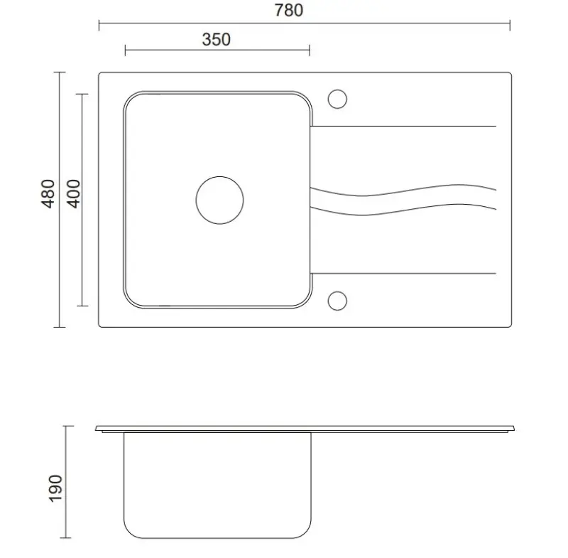 Quadri Fusion inbyggd rostfri diskho med vit granit avrinning 78x48 omkastbar 1208957868