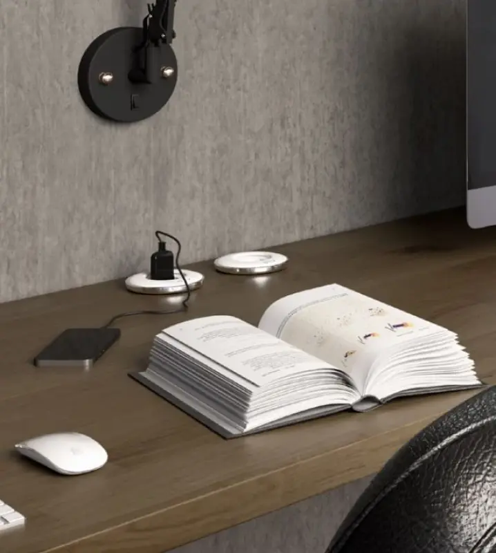 Indux Cover inbyggd jordad mat vit vägguttag med låsbart lock 1208957927