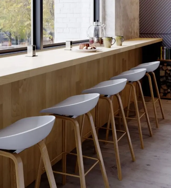 Indux Push utdragbart svart jordat uttag med 1xUSB A och 1xUSB C med rostfritt stållock 1208957928