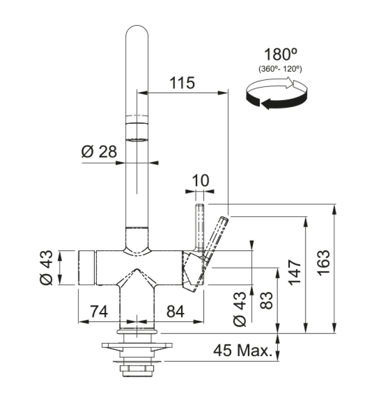 Franke Maris vattenhub 4L panna 3-1 med Touch elektronisk kokande vattenkran krom 160.0702.440