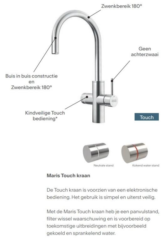 Franke Maris vattenhub 4L-panna 3-i-1 med Touch elektronisk kokande vattenkran krom med vattenhub blandningssats 1208957946