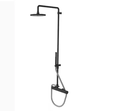 Waterevolution Flow duschkombination med regndusch matt svart T141PR