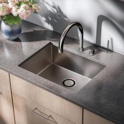 Aquadesign R25 rostfri stål inbyggnads-, undermonterad och planmonterad diskho 50x40cm 1208958208