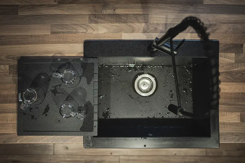 Aquadesign Unix granit diskställ 35x35cm svart 1208958214