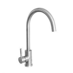 Ausmann Inox Round kökskran med svängbar pip, helt i rostfritt stål, 1208958308