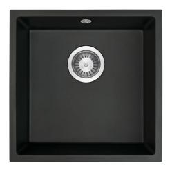 GraniteMy Universal granitsvarta diskho 40x40 cm svart ovanpåliggande undermonterad och planmonterad med rostfri plugg 1208958318