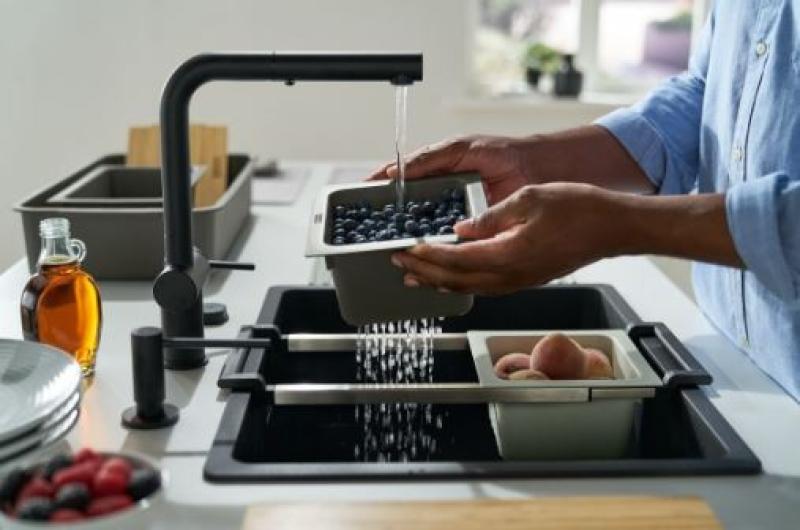 Franke Universell tillbehör all in set 5, skärbräda, insatslåda, droppmatta och förvaringslåda 112.0655.489