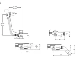Waterevolution badöverflöde med push-to-open Gun Metal 1208958403